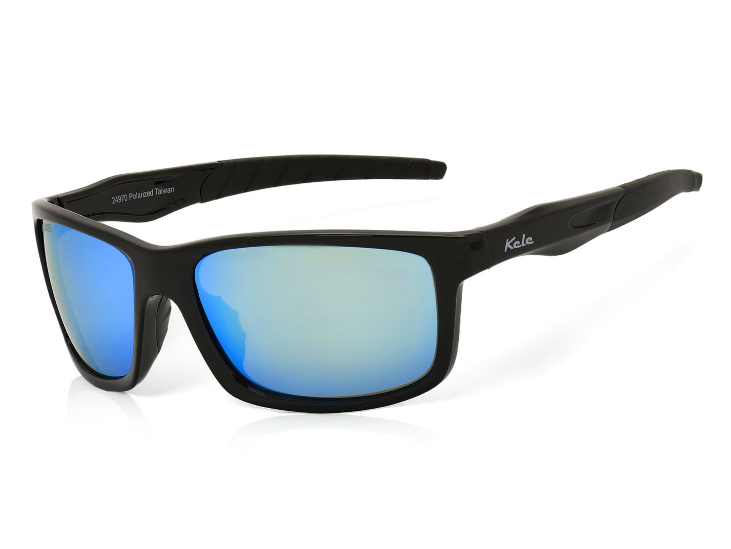 Kele Electric Matte Black Ice Blue Polarized